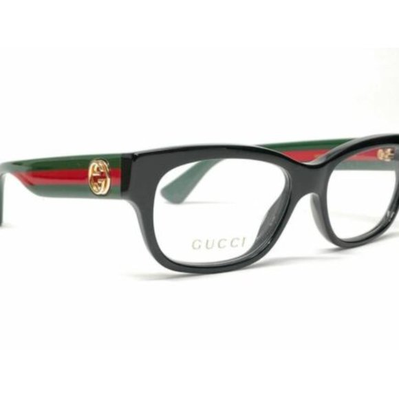 Gucci Women's Black and Green Eyeglasses! - Picture 3 of 3